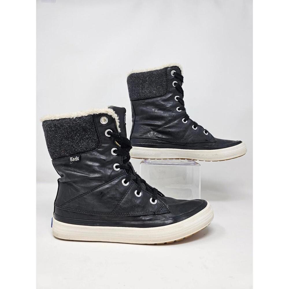 Keds Womens Juliet Winter Boots Waterproof Lined Sneakers Wool Sz 6.5 Y2K